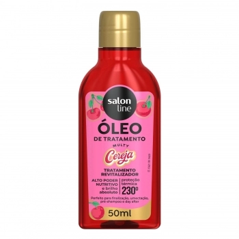 OLEO DE TRATAMENTO SALON LINE 50ML CACHOS DOS SONHOS MULTY CEREJA