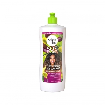 ATIVADOR CACHOS SALON LINE 1L SOS CACHOS AZEITE OLIVA