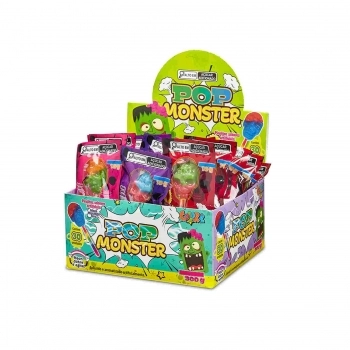 PIRULITO ETILUX POP MONSTER NEON SORTIDOS C/30UN