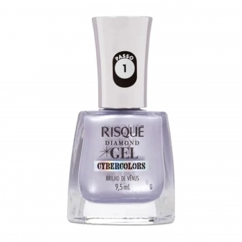 ESMALTE RISQUE DIAMOND GEL CYBERCOLORS BRILHO VENUS SB