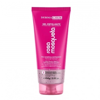 GEL FACIAL ESFOLIANTE DERMACHEM 100G ROSA MOSQUETA