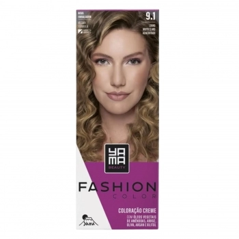 TINTURA YAMA FASHION MINI KIT 9.1 LOURO MUITO CLARO ACINZENTADO