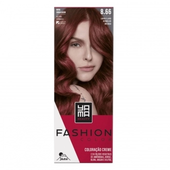 TINTURA YAMA FASHION MINI KIT 8.66 LOURO CLARO VERMELHO INTENSO