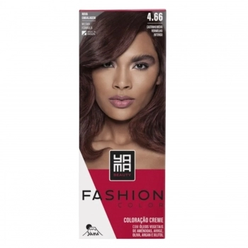 TINTURA YAMA FASHION MINI KIT 4.66 CASTANHO MEDIO VERMELHO INTENSO