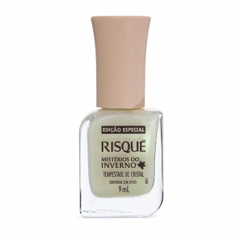 ESMALTE RISQUE MISTERIOS DE INVERNO TESMPESTADE DE CRISTAL EFEITO SB
