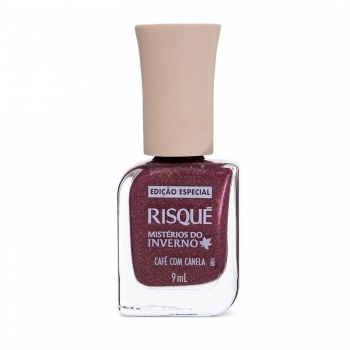 ESMALTE RISQUE MISTURA DE INVERNO CAFE COM CANELA METALICO SB