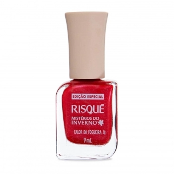 ESMALTE RISQUE MISTERIOS DE INVERNO CALOR DA FOGUEIRA METALICO SB