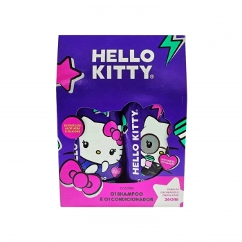 KIT HELLO KITTY SHAMPOO+CONDICIONADOR 260/260ML CABELOS CACHEADOS/ONDULADOS