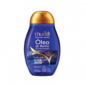 SABONETE LIQUIDO OLEO DE BANHO MURIEL 230ML GLICERINADO ELIXIR ARABE
