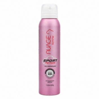 DESODORANTE ANTITRANSPIRANTE NUAGE FEMININO 150ML 48H SPORT ACTION