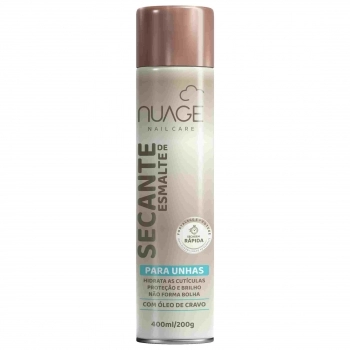 SECANTE DE ESMALTE NUAGE 400ML SPRAY COM ÓLEO DE CRAVO