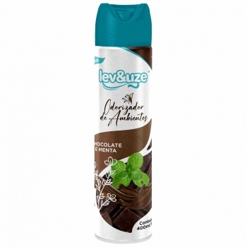 ODORIZADOR DE AMBIENTES LEV&UZE 400ML CHOCOLATE E MENTA