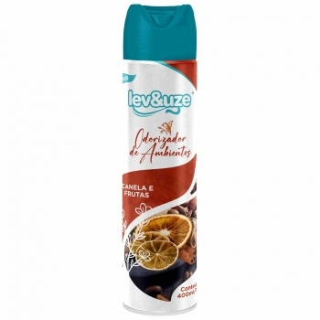 ODORIZADOR DE AMBIENTES LEV&UZE 400ML CANELA E FRUTAS