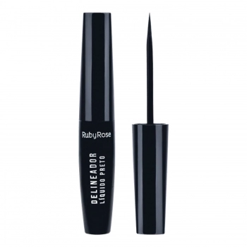 DELINIADOR LIQUIDO RUBY ROSE PRETO HB-8406