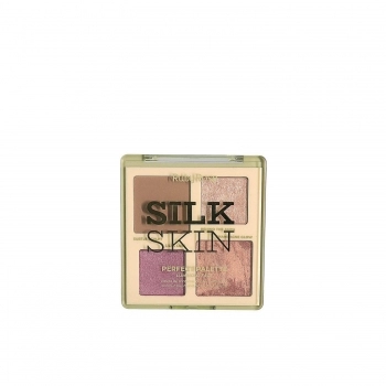 PALETA RUBY ROSE CONTORNO + ILUMINADOR + BLUSH SILK SKIN HBM1003-1