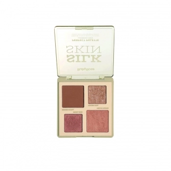 PALETA RUBY ROSE CONTORNO + ILUMINADOR + BLUSH SILK SKIN HBM1003-3