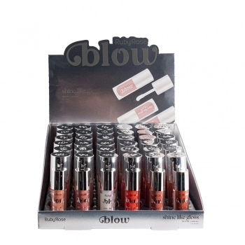 GLOSS LABIAL RUBY ROSE BLOW SHINE LIKE GLOSS C/36UN HB-L6408