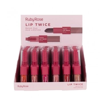 BATOM DUO RUBY ROSE LIP TWICE C/36UN HB-L6101 G1