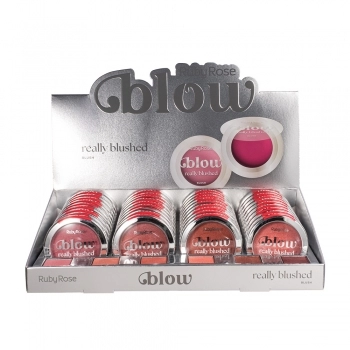 BLUSH COMPACTO RUBY ROSE BLOW REALLY BLUSHED C/36UN HB-M12