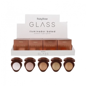 ILUMINADOR COMPACTO RUBY ROSE GLASS BAKED C/36UN HB-F1604