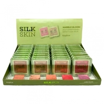 BLUSH COMPACTO RUBY ROSE SILK SKIN MARBLE C/36UN HB-F1001