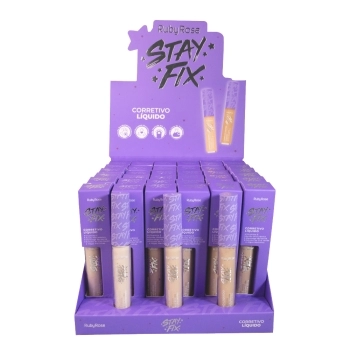 CORRETIVO LIQUIDO RUBY ROSE STAY FIX C/36UN HB-912