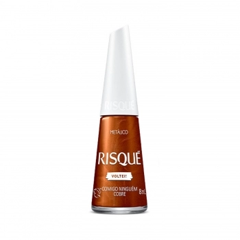 ESMALTE RISQUE VOLTEI COMIGO NINGUEM COBRE METALICO SEM BLISTER