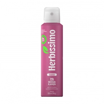 DESODORANTE AEROSOL HERBISSIMO 150ML 72 HORAS SEM ALUMINIO MASCULINO ESSENCE