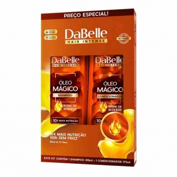 KIT SHAMPOO+CONDICIONADOR DABELLE 410/175ML OLEO MAGICO