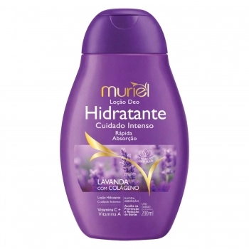LOÇÃO HIDRATANTE CORPORAL MURIEL 200ML LAVANDA COM COLAGENO