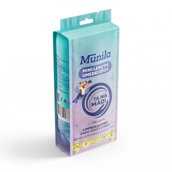 LENCO UMEDECIDO MUNILA TA NA MAO MINI PACK C/ 8UN