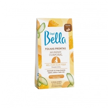 FOLHAS DEPILAÇAO CORPORAL DBELLA 8PR MEL