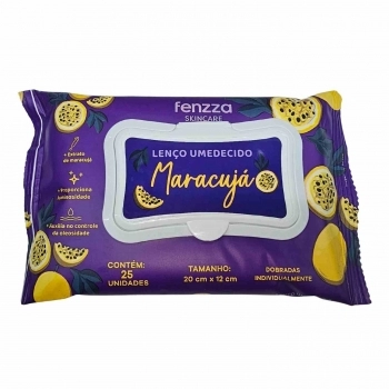LENCO UMEDECIDO FENZZA 25UN MARACUJA FZ53034
