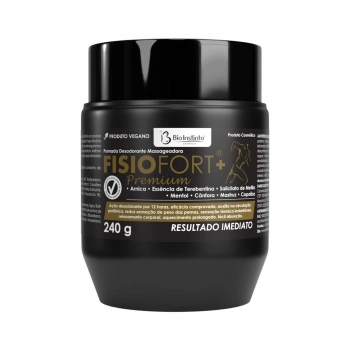 POMADA MASSAGEADORA BIO INSTINTO 240G FISIOFORT + PREMIUM