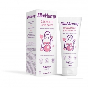 LOCAO HIDRATANTE BELLAPHYTUS 100ML GESTANTE E POS-PARTO ELLAMAMY