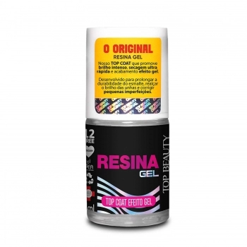 ESMALTE TOP BEAUTY TRATAMENTO SOS TOP COAT RESINA EFEITO GEL 9240