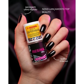 ESMALTE TOP BEAUTY TRATAMENTO SOS TOP COAT RESINA EFEITO GEL 9240