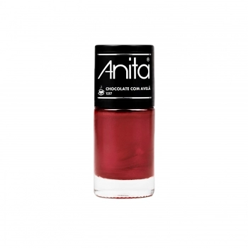 ESMALTE ANITA CAFE COM BAGGIO CHOCOLATE COM AVELA PEROLADO 1217