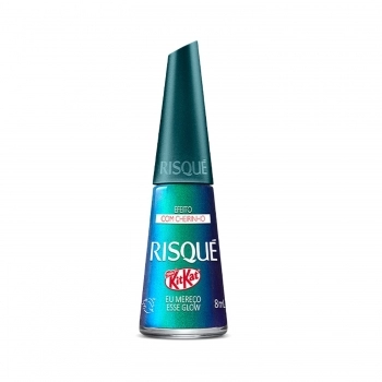 ESMALTE RISQUE KITKAT EU MERECO ESSE GLOW EFEITO SEM BLISTER
