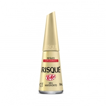 ESMALTE RISQUE KITKAT MEU WAFERVORITO METALICO SEM BLISTER
