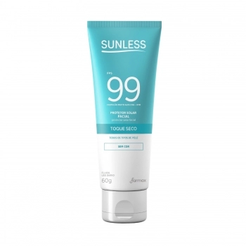 PROTETOR SOLAR FACIAL SUNLESS 60G FPS99 SEM BASE