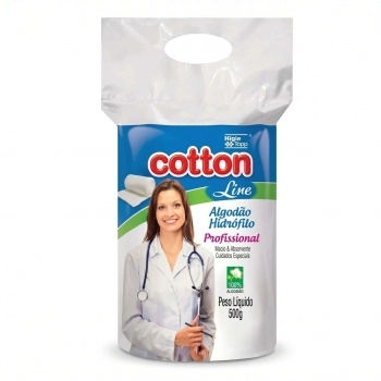 ALGODAO COTTON HIDROFILO 500G PROFISSIONAL