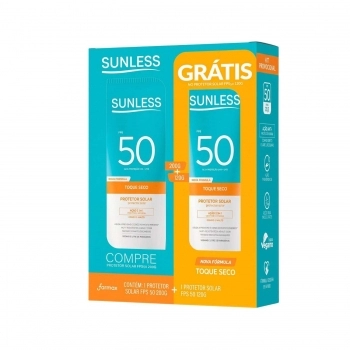 KIT PROTETOR SOLAR SUNLESS FPS50 200G/120G