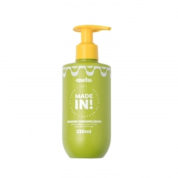SABONETE LIQUIDO CORPO E MAO MELU 230ML MADE IN BANANA CARAMELIZADA RRB5102