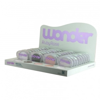 DISPLAY SOMBRA E ILUMINADOR RUBY ROSE WONDER ULTRASONIC C/36UN HBM1013 G2