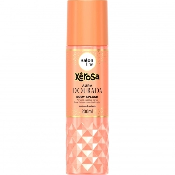 BODY SPLASH CABELO E CORPO SALON LINE 200ML XEROSA AURA DOURADA