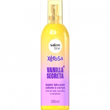 BODY SPLASH CABELO E CORPO SALON LINE 200ML XEROSA VANILLA SECRETA