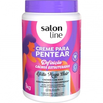 CREME PARA PENTEAR SALON LINE 1K DEFINICAO CACHOS ESTRUTURADOS