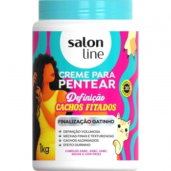 CREME PARA PENTEAR SALON LINE 1K DEFINICAO CACHOS FITADOS