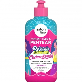 CREME PARA PENTEAR SALON LINE 300ML DEFINICAO ALONGADA CACHOS DE SEREIA